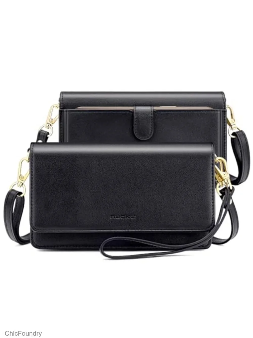 Women's Small Crossbody Bag Phone Purse Wallet RFID Blocking 2 Straps Wristlet
